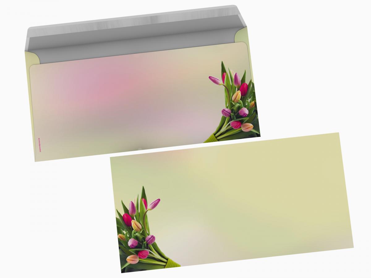 Motivpapier Tulpen im Sonnenlicht Briefpapier mit Motiv